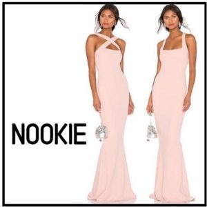 Nookie gown, blush, size XS , I’m 5’7’ 120 lbs.